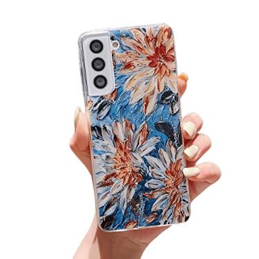 Imagem de Capa de telefone para Samsung Galaxy Note 20 Ultra pintura a óleo padrão de flores Samsung Galaxy Note 20 5G 4G capa macia antiqueda (Samsung Note 20, flor 4)