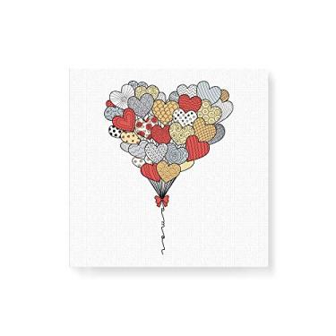 Imagem de Arte Maníacos Quadro Decorativo em Tela Canvas Balões de Amor - 50x50cm