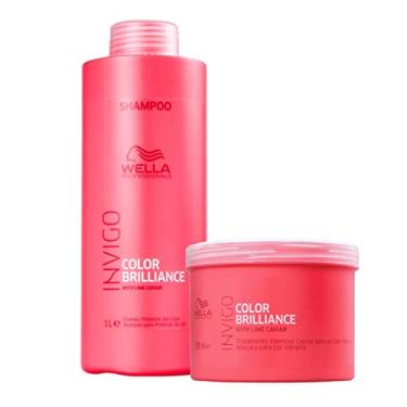 Imagem de Kit Wella Professionals Invigo Color Brilliance Tamanho Salão (Shampoo e Máscara)