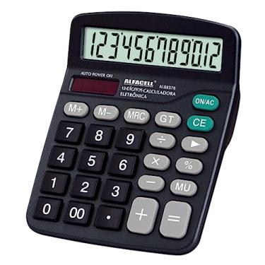 Imagem de Calculadora Digital Financeira Comercial 12 Dígitos À Pilha