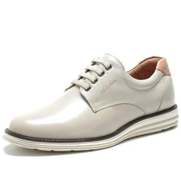 Imagem de Tênis Sapatênis Iate em Couro Linha Conforto Art Nobre - 3205 - Gelo Tamanho:38