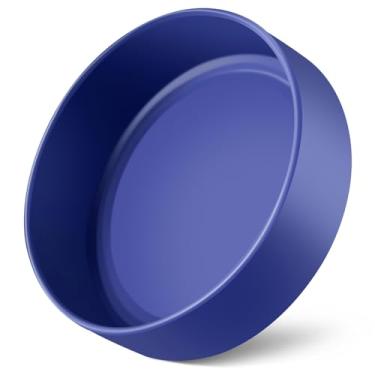 Imagem de VGHNQ Capa de silicone para garrafas de água YETI, Owala, bota inferior para YETI 26 1,020 ml, capa de bota para Owala 946 ml, acessórios para garrafas de água Boots Rambler (azul-marinho, serve para garrafa YETI 740 ml/Owala 946 ml)