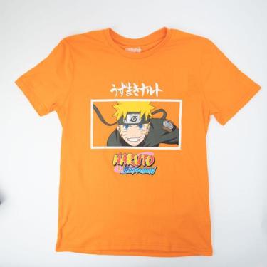 Imagem de Camiseta The Brands Club Orange Leaf Village Naruto Para Homem - Light