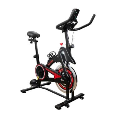Imagem de Bicicleta Ergonômica de Spinning Silenciosa Ajustável - Suporta até 140kg - Para Treino em Casa | Preta