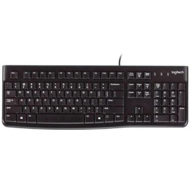 Imagem de Teclado Logitech Desktop K120 - USB - ABNT2 - Preto - 920-002481, Pret