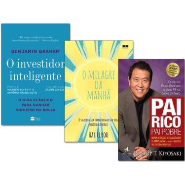 Imagem de Livro O Investidor Inteligente+ Milagre Da Manhã+ Pai Rico Pai Pobre