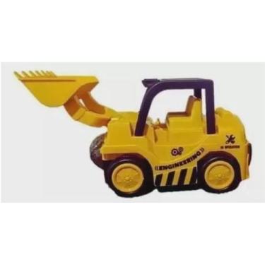 Imagem de Brinquedo Escavadeira Trator Pá Carregadeira Luz Som Bate Volta - Toys