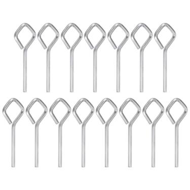 Imagem de HARFINGTON 15 chaves sextavadas para cães de 1/20.3 cm SAE chave inglesa de metal para porta de cachorro com laço completo de diamante para dispositivos de saída de emergência com barra de empurrar,