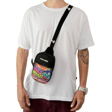 Imagem de Shoulder Bag Mini Bolsa Lateral Pega a Visão Grafite, Único, Preto