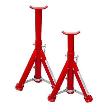 Imagem de YATOINTO O macaco dobrável mede 3 toneladas (3 kg), altura ajustável de 29 a 40,8 cm com pino de segurança de mobilidade, suporte de tomada de carro para casa e garagem, oficinas, SUV de elevação,