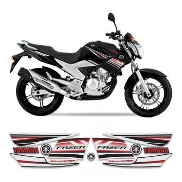 Imagem de Kit Faixa Jogo Adesivo Fazer 250 Flex 2013 2014 2015 - Resitank