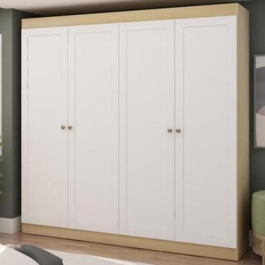 Imagem de Guarda Roupa Provençal 198cm x 200cm 4 Portas 2 Gavetas - GenialFlex Q