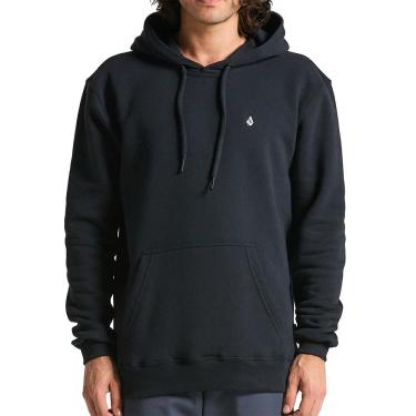 Imagem de Moletom Volcom Canguru Single Stone WT25 Masculina Preto