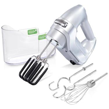 Imagem de Batedeira de Mão com 7 Velocidades e Acessórios de Aço Inox, 150W, 110v, HAMILTON BEACH PROFESSIONAL 62657, Prateado