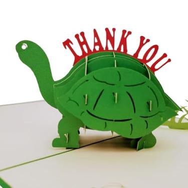 Imagem de Cartão de felicitações 3D Pop-up da iGifts And Cards - Animais engraçados, turquesa, em branco, legal, divertido, meio dobrável, obrigada, graciosidade, apreciação, amizade, melhor amigo, cinto, crianças, graduação