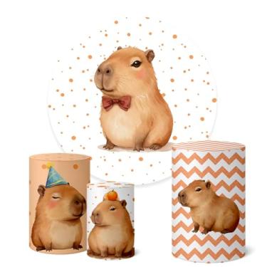 Imagem de Trio Capas Cilindro + Painel Redondo 1,50m Capivara (K1CAA0019)