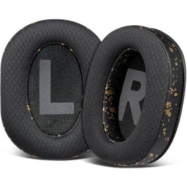 Imagem de SOULWIT Almofadas De Substituição Para Fones Ouvido Logitech G Pro, Pro X, Prox 2 E X Se, Com Espuma Isolamento Ruído, Espessura Adicional - Preto Dourado