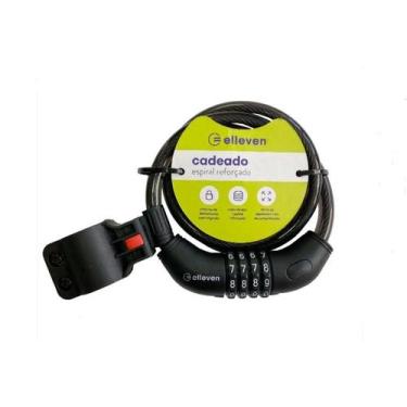 Imagem de Cadeado bicicleta segredo espiral trava 1m x 12mm Elleven