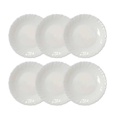 Imagem de Jogo de Pratos de Vidro  Feston Sobremesa 6 pcs - Ruvolo