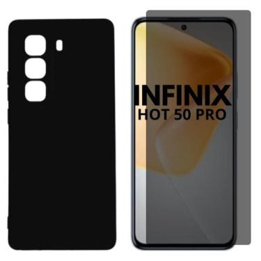 Imagem de Capa + Pel Vidro 3D Priv Compativel Com Infinix Hot 50 Pro - Generica,