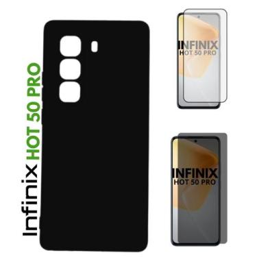 Imagem de Capa + Pelicula Vidro 3D Compativel Com Infinix Hot 50 Pro - Generica,