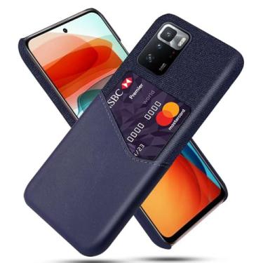 Imagem de Capa para Xiaomi Redmi Note 10 PRO 5G,Tela e tampa de couro PU,Antideslizante,360°cobertura completa à prova de choque com 1 slot de cartão atrás,Prevenção de queda-Blue