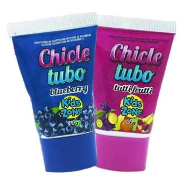 Imagem de Kit 2u Goma de Mascar em gel Chicletubo Liquido Pinta Lingua - Kids Zo