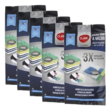 Imagem de Saco Organizador A Vácuo Para Viagem Prático E Fácil 40x60cm