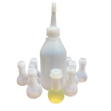 Imagem de Botijas 100un Óleo De Unção Bisnaga Bico Dosador Kit - Casa Jerusalém