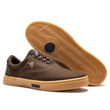 Imagem de Tênis Sapatênis Masculino Casual Polo Joy Confortavel Leve (Cafe/Latex, BR, Adulto, Numérico, 41)