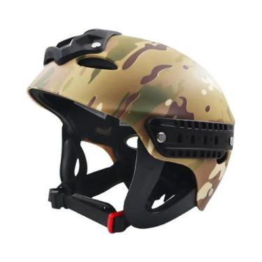 Imagem de Capacete Tático De Paintball À Prova De Choque, Trilho Guia SWAT CS, E