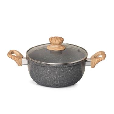 Imagem de Caçarola Oster 7,5l Cerâmica Marble Edition Dark Grey