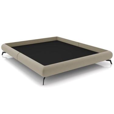 Imagem de Cama Casal Queen Base Box Pés de Ferro Estilo Industrial 176cm Otto P0