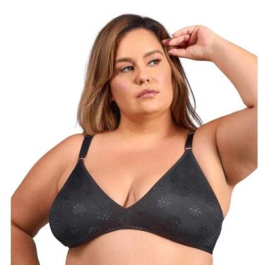 Imagem de Sutiã Triangular Sem Bojo Duloren 121770 - Summer Flowers, Preto, G