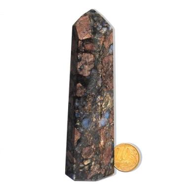 Imagem de Ponta Riolita Rosa Pedra Natural 11 a 12cm 150-250g Tipo B - Cristaisd