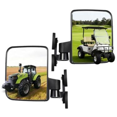 Imagem de Espelho magnético para tratores, espelho retrovisor de empilhadeira – 17 cm × 13 cm, com ímãs duplos fortes de 5,5 cm, instalação sem perfuração - 2 peças