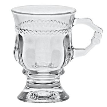 Imagem de Taça Para Capuccino Café Beber Drinks 142ml Com Pé De Cristal Diamante