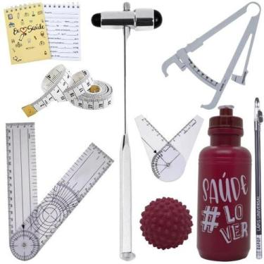 Imagem de Kit Fisioterapia Martelo Goniômetro Grande Pequeno Fita Imc - LOVE SAU