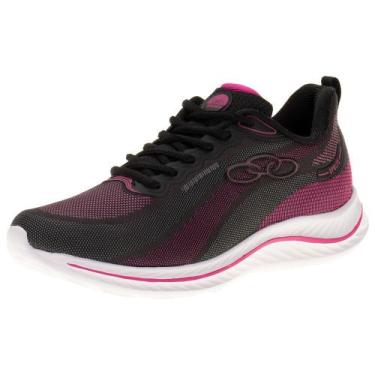 Imagem de Tênis feminino apolis olympikus - 206, Preto, Rosa, 36