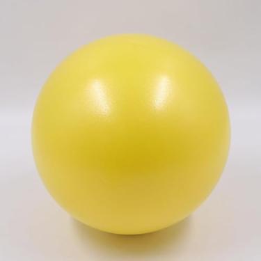 Imagem de Bola de exercício pequena amarela de 23 cm de pilates, bola de barra, mini bola de ioga macia, bola de treino para estabilidade, barra, fitness, abdômen, núcleo