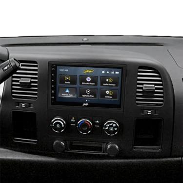 Imagem de Stinger Kit estéreo de rádio automotivo com tela sensível ao toque de 6,8 polegadas para Chevy Silverado, Suburban, Tahoe e GMC Sierra, Yukon (2007-2013) | Plug N Play | Apple CarPlay sem fio e