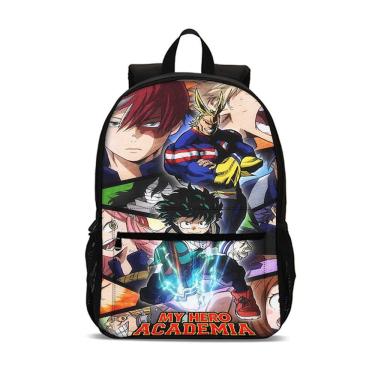 Imagem de Mochila Mys Heros Academias Kids School Nylon 31x14x47cm