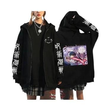 Imagem de Moletom Unissex Com Capuz E Zíper Estampado Jujutsu Kaisen Ryomen Suku