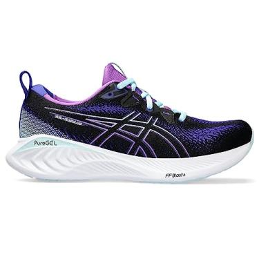 Imagem de ASICS Tênis de corrida feminino Gel-Cumulus 25, Preto/água-marinha, 34