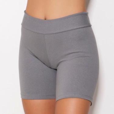 Imagem de Short Curto Algodão Cor:CinzaTamanho:G - Kit Mania Lingerie, Cinza, G
