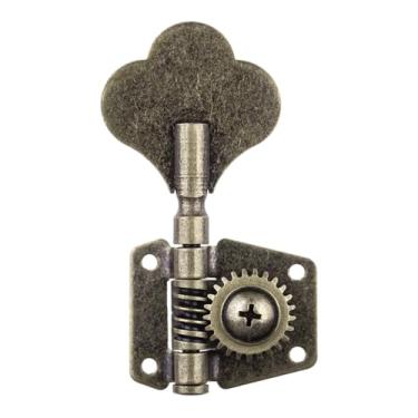 Imagem de DIAO79NI 1R Cabeça de máquina de afinadores de baixo vintage Open Gear para Jazz Precision Bass, Bronze