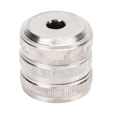 Imagem de Tampa de válvula de trompete, 3 peças de substituição de pistão metálico prateado para trompete, precisão e suavidade melhoradas, acessórios para instrumentos musicais