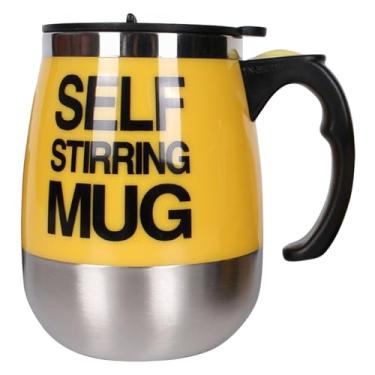 Imagem de Caneca de Café com Autoagitação,Misturador De Aco Inoxidavel A Baterias | Copo de Café com Agitação Magnética que Mexe Sozinho,Para Casa Escritório Viagem Escola Camping Piquenique Homens Mulheres