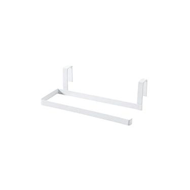 Imagem de Acessórios de cozinha Suporte de toalha de papel de aço inoxidável montado na parede Toalheiro Prateleira de plástico Prateleira de papel higiênico Wiper Rack de armazenamento Suporte de toalha de