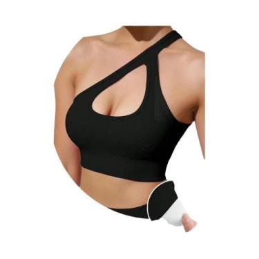 Imagem de Sutiã Esportivo Feminino De Nylon Respirável Com Bojo Removível Para Y